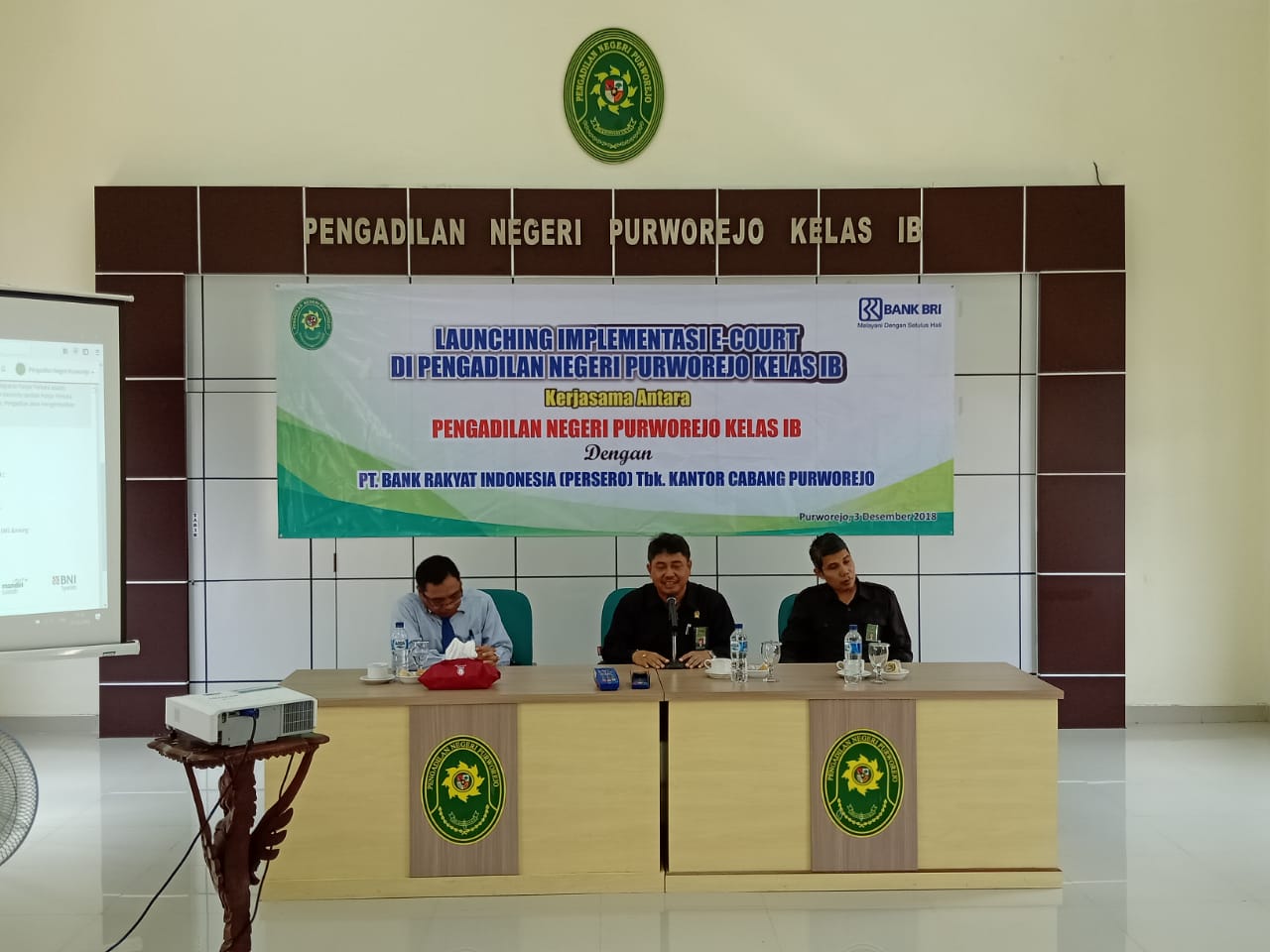 Pengadilan Negeri Purworejo Laounching Implementasi E-Court  kerjasama dengan PT. Bank Rakyat Indonesia (Persero) Purworejo